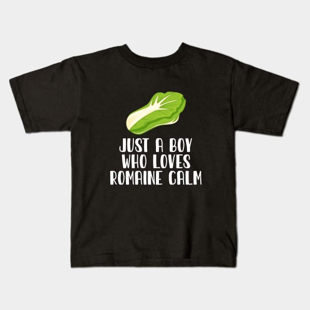 Just A Boy Who Loves  Romaine Calm Kids T-Shirt by simonStufios